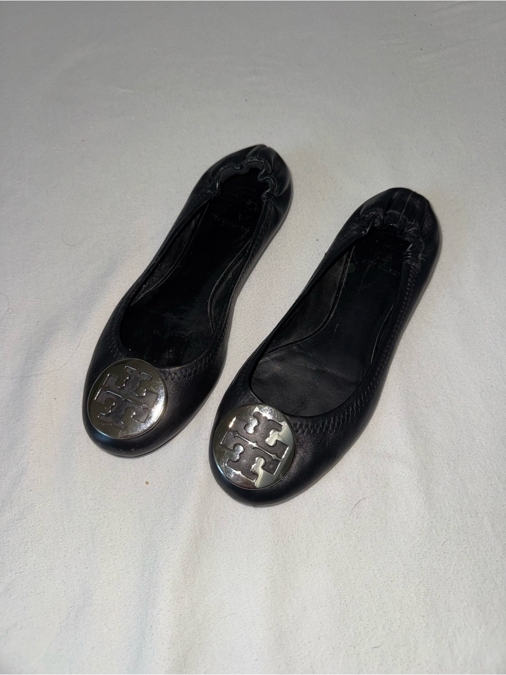 Tory Burch Women’s Reva Leather Ballet Flats